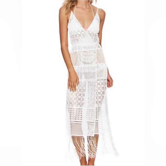 Beach Bunny White Sienna Maxi Dress XS - Picture 3 of 4